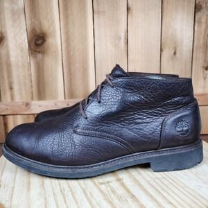 Timberland Stormbucks Chukka‎ Boots Mens 9.5 Brown Leather Waterproof TimberDry